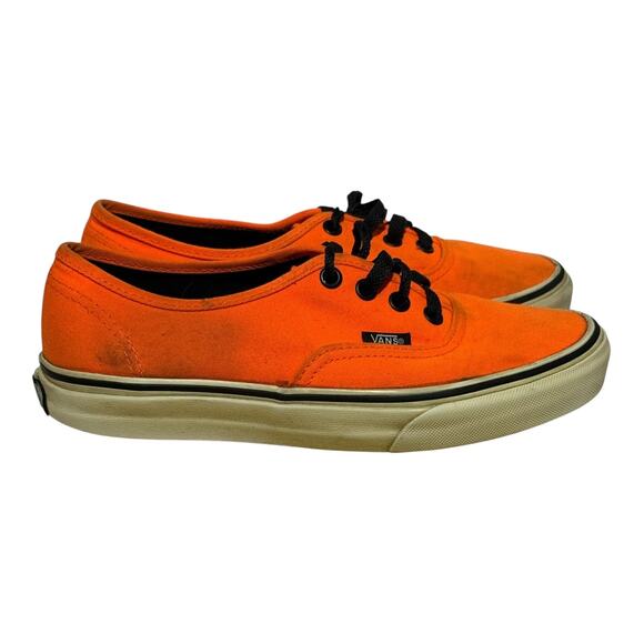 Vans Shoes - Vans Authentic Orange Canvas Low-Top Sneakers Women’s Size 7